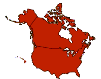 Map of U.S. and Canada